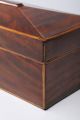 Fine Antique English Mahogany String Inlaid Sarcophagus Form Tea Caddy Box Case Boxes photo 5