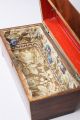 Fine Antique English Mahogany String Inlaid Sarcophagus Form Tea Caddy Box Case Boxes photo 7