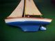 Old Vintage Pond Sail Boat Named Seifert Boat Made In Germany By Schutzmarke Nr Model Ships photo 2