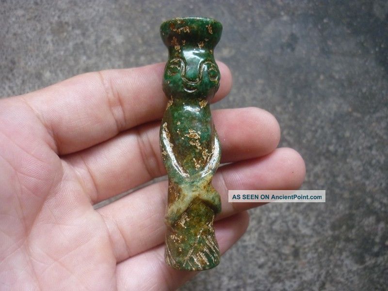Ancient Chinese Old Jade Carving Small Pendant Worth Collecting Pt201 Necklaces & Pendants photo