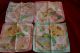 Vintage Pyrography Hinged Wood Handkerchief Box With 4 Baby Hankies Boxes photo 7