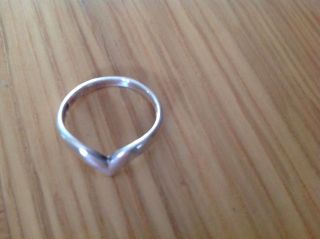 Metal Detector ' Beach Finds ' A Silver Ladies Ring Size N photo