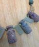 Afghan Natural Antique Ancient Roman Glass With Turquoise Beads Strand Necklace Far Eastern photo 1