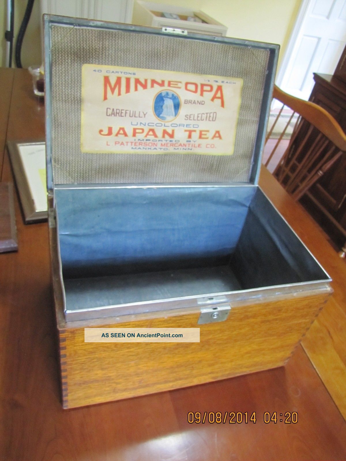 Minneopa Japan Tea Display Box Imported By L Patterson Mercantile Co. Boxes photo