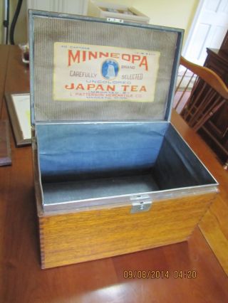 Minneopa Japan Tea Display Box Imported By L Patterson Mercantile Co. photo