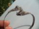 Antique Chinese Sterling Silver & Gems Filigree Double Dragon Bracelet Jewelry Bracelets photo 3