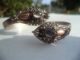 Antique Chinese Sterling Silver & Gems Filigree Double Dragon Bracelet Jewelry Bracelets photo 8