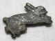 Ancient Gallo Roman Bronze Zoomorphic Rabbit Fibula,  Brooch 100 - 200 Ad Roman photo 6