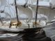 Spectacular Three Masted Signed Solid Sterling Silver 985 Sail Boat Yacht Ship Other photo 8