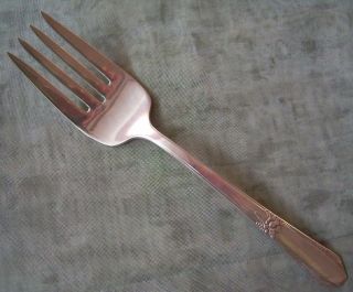 Hiawatha Silverplate Cold Meat Serving Fork,  Festival 1938 Pattern 1900 - 1940 photo