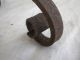 Antique Wrought Forged Iron Andirons,  Arts & Crafts Era,  Blacksmith Handmade C1900 Hearth Ware photo 8