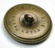Antique Brass Sporting Button Running Fox Design 1 