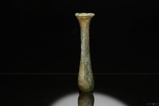 Ancient Roman Glass Bottle,  C.  1st - 2nd Century A.  D. photo