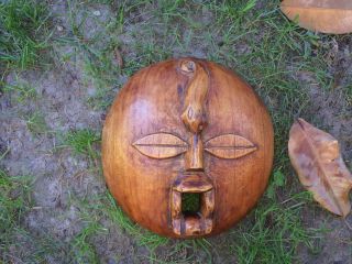 A Very Fine Old Antique Abstract Lwalwa Mask Congo,  Africa photo