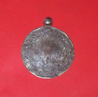 Viking Invaders Huge Silver Amulet With Odin And Two Ravens photo