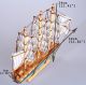 11” Handmade Model Ship Marine Beach Nautical Decor Wood Handcrafted Sailboat B Model Ships photo 11