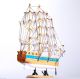 11” Handmade Model Ship Marine Beach Nautical Decor Wood Handcrafted Sailboat B Model Ships photo 4