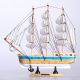 11” Handmade Model Ship Marine Beach Nautical Decor Wood Handcrafted Sailboat B Model Ships photo 5