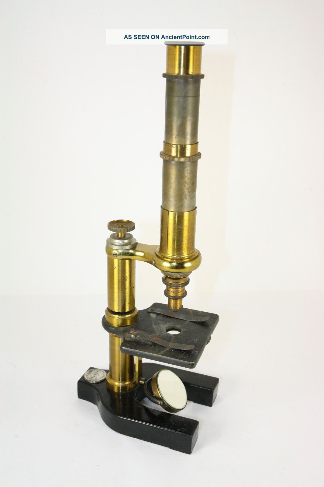 Vintage Antique Bausch & Lomb Continental Ac1 Sliding Microscope 1902 Microscopes & Lab Equipment photo