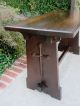 Antique English Christianity Gothic Crosses Prayer Bench Coffee Table Hall Seat 1800-1899 photo 1