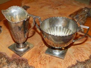 Theodore B.  Starr New York,  Solid Sterling Silver Cream Pitcher & Sugar Bowl photo