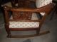 Antique Oak Rocker And Armed Chair (matching) - Ornately Carved Details 1900-1950 photo 2
