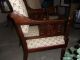 Antique Oak Rocker And Armed Chair (matching) - Ornately Carved Details 1900-1950 photo 4