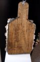 Antique Mexico Religious Icon Tooled Tin Wood Retablo Virgin Virgen De Guadalupe Latin American photo 8