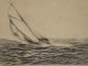Rare Nova Scotia Bluenose Etching C1935 Listed Canadian Artist Halfred Tygesen Other photo 4