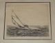 Rare Nova Scotia Bluenose Etching C1935 Listed Canadian Artist Halfred Tygesen Other photo 5