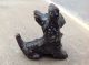 Vintage Black 1900 - 1940 Austria/vienna Bronze Scottish Terrier Dog Figurine Metalware photo 3