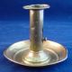 Early 18th Century Brass Working Push - Up Chamberstick Candle Holder 1780 - 1820 Primitives photo 1