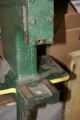 M M Balsam Antique Vtg 1920s Cast Iron Machine Age Bench Kick Press Workwear Other photo 9