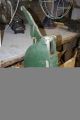 M M Balsam Antique Vtg 1920s Cast Iron Machine Age Bench Kick Press Workwear Other photo 8