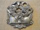 Antique Metal Trivet Floral Flowers With Bow Ribbon Design Trivets photo 1