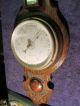 Antique Carved Oak Banjo Barometer English Made Other photo 2