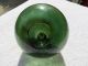 (1236) 4.  53 Inch Diameter Brown Swirled Green Glass Float Ball Buoy Bouy Fishing Nets & Floats photo 11