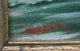 Small Antique Sgnd Weber Sailboat Ship Harbor Maritime Seascape Oil Painting Other photo 6