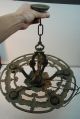 Riddle Co Victorian Deco 5 Lite Chandelier Fixture Spanish Revival Polychrome Nr Lamps photo 4