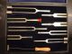 Vintage Set Of 8 Tuning Forks Marked Pitch + Hertz & Mallet & Velvet Lined Case Other photo 1