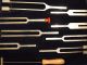 Vintage Set Of 8 Tuning Forks Marked Pitch + Hertz & Mallet & Velvet Lined Case Other photo 5
