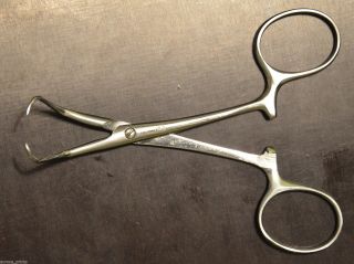 Vintage Backhaus Towel Forceps 12 Cm Long For Holding Surgical Wound Dressing photo