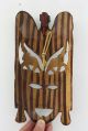 Carved Wood Tribal African Mask Wall Hanging Art Decor 2 Masks photo 1