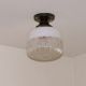 762 Vintage 30s 40s Ceiling Light Lamp Fixture Glass Re - Wired Kitchen Hall Porch Chandeliers, Fixtures, Sconces photo 2