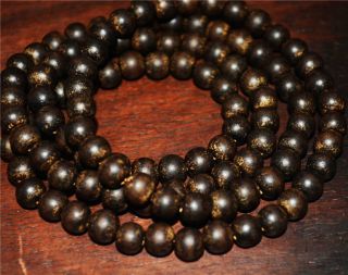Agarwood Kalimantan Qinan Prayer Beads Mala Bracelet 108 Necklace 8mm Aloeswood photo