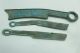 Chinese Old Dynasty Palace Bronze Three Knife Shaped Coin Combination 60 Other photo 5