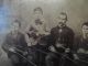Antique 8x9 1800s Musicians Music School Teacher Boy Violins Photograph String photo 1