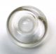 Antique Paperweight Glass Button Crystal W/ Recessed White Center Buttons photo 1