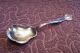 Splendid Sterling Silver Gorham Cromwell Pattern Lipped Berry Spoon W Gold Wash Flatware & Silverware photo 2
