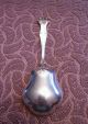 Splendid Sterling Silver Gorham Cromwell Pattern Lipped Berry Spoon W Gold Wash Flatware & Silverware photo 4